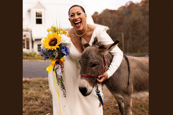 David gets to be in the wedding photos!